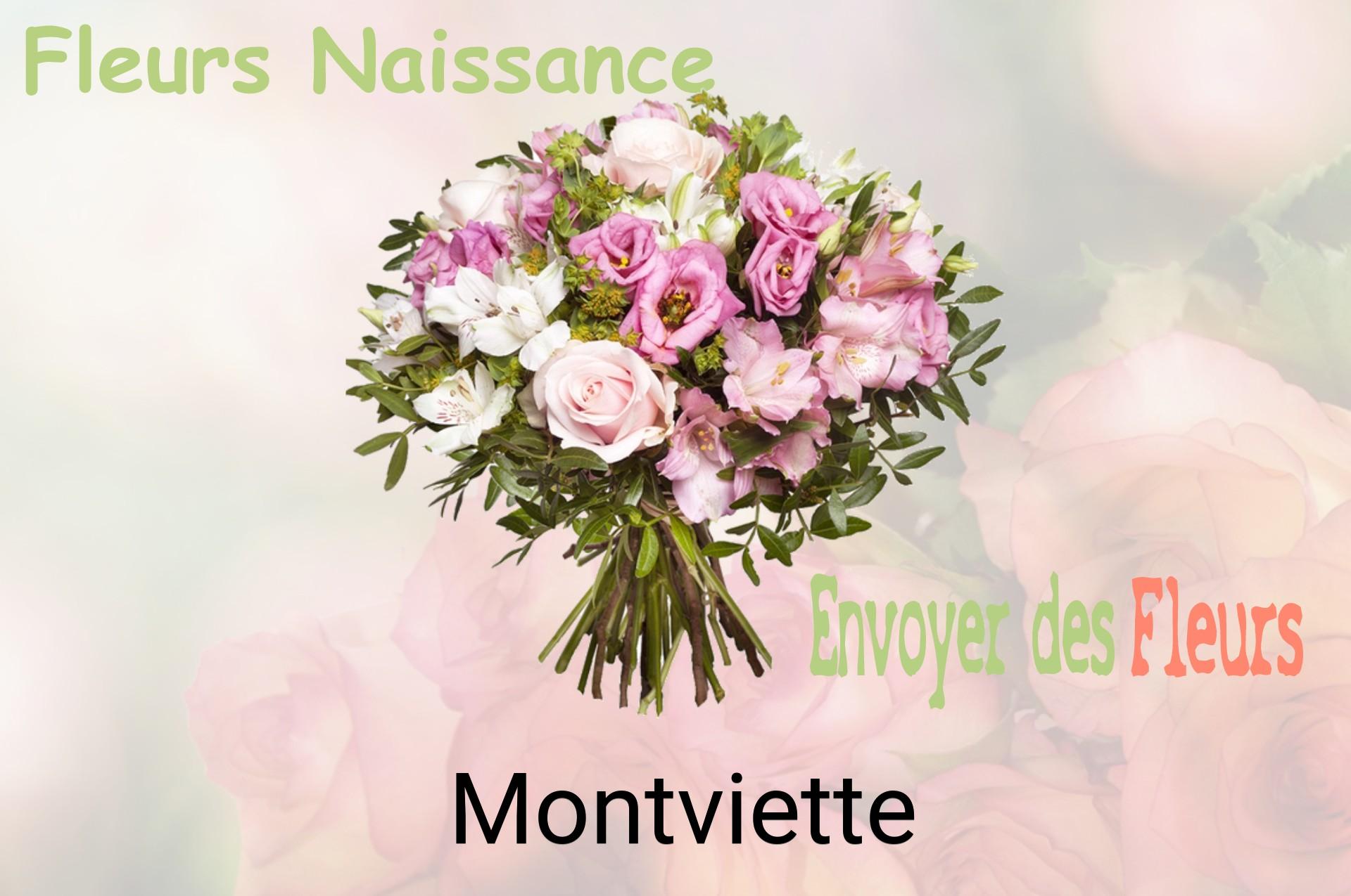 Bouquet de fleurs de naissance livré à Montviette