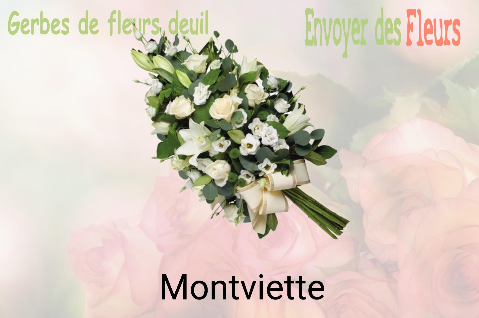 Gerbe de fleurs de deuil livrée à Montviette